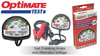 OptiMate Test EN Test Cranking amps and Alternator Charging Voltage Instantly [upl. by Lonni]