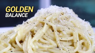 Cacio e Pepe with ONLY 3 INGREDIENTS  Pasta of the Month [upl. by Kirwin]