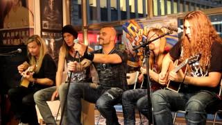 Sabaton live Acoustic at Bengans Stockholm  Entire Event [upl. by Anaujahs586]