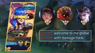 TOP GLOBAL BEATRIX 999 ONE SHOT BUILD TO DESTROY BARATS🔥 [upl. by Suhpoelc]