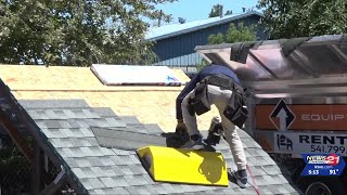 Bend roofing distributor holds second annual fastest roofer competition [upl. by Bekah296]