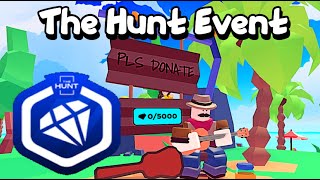 Pls Donate  How to Get Diamond Donor Badge amp Booth Roblox The Hunt Event [upl. by Acirretahs637]