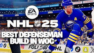 BEST NHL 25 WORLD OF CHEL DEFENSEMAN BUILD FROM A PRO PLAYER [upl. by Sidalg]