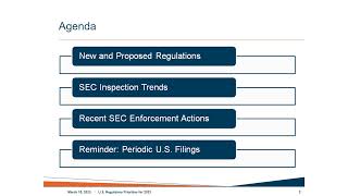 Updating your Compliance Calendar US Regulatory Priorities for 2023 [upl. by Winther566]