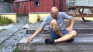 how to string and unstring Korean traditional bow wingfighter [upl. by Bathsheb]