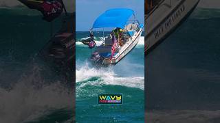 Blue Top Legend girls full send at Boca Inlet  Wavy Boats [upl. by Fortna]