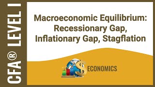 CFA® Level I Economics  Macroeconomic Equilibrium Recessionary Gap Inflationary Gap Stagflation [upl. by Beesley]