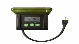 Woods 50015 Outdoor 7 Day Heavy Duty Digital Outlet Programmable Timer [upl. by Lyret440]