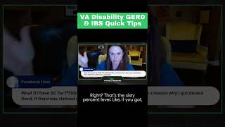 VA Disability GERD amp IBS Quick Tip [upl. by Nellda]