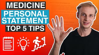 5 Tips for the PERFECT Medicine Personal Statement  UCAS 2020 [upl. by Lauzon]