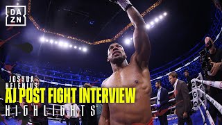 Anthony Joshua Reflects On DEVASTATING Win [upl. by Monti]