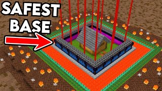 What is the Safest Base Possible in Minecraft [upl. by Merrile]