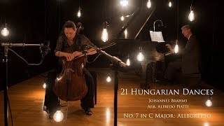 BRAHMS 21 Hungarian Dances Arr Piatti No 7 in C Nancy GreenR Larry Todd [upl. by Hsakiv]