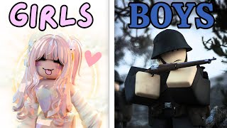 Boys VS Girls in Roblox [upl. by Valenba]