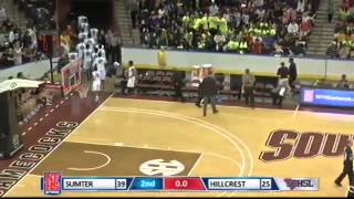 Sumter half court shot at end of 2nd qtr by Marquise Moore [upl. by Adeehsar]