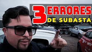 Los 3 errores que nadie quiere que sepas de una subasta cómo comprar un carro [upl. by Nauaj]