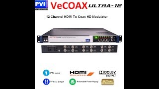 12 channel sdi hdmi modulator with coax and iptv simultaneous output vecoax ultra 12 provideoinstrum [upl. by Sivrat]