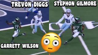 Garrett Wilson Vs Trevon Diggs amp Stephon Gilmore 🔥 WR Vs CB 2023 Jets Vs Cowboys Highlights [upl. by Pirali102]