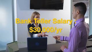 30000 Bank Teller Salary  Job Details [upl. by Maryrose26]