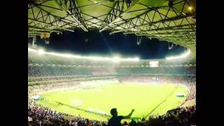 Torcida do Cruzeiro cantando hino nacional  A imagem do Cruzeiro resplandece [upl. by Leizo245]