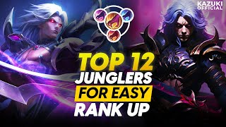 TOP 12 JUNGLERS TO RANK UP EASILY IN CURRENT PATCH [upl. by Nnayrrehs586]