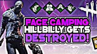 FACE CAMPING HILLBILLY gets DESTROYED INTENSE DEAD BY DAYLIGHT PS4 Survivor gameplay [upl. by Pol]