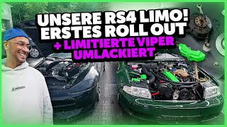 JP Performance  UNSERE RS4 Limo Das erste Roll out  Limitierte Viper umlackiert [upl. by Nosemyaj358]