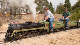 Firing up and running the Canadian National 6060 482 live steam locomotive [upl. by Sikes]