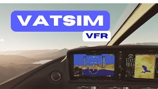 rookie does Vatsim VFR inbound into KCLT  MSFS [upl. by Eimar]