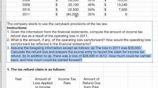 Operating Loss Carryback and Carryforward [upl. by Clo858]