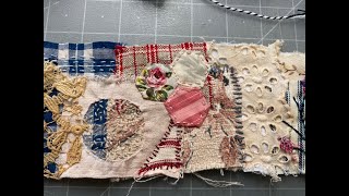 Update slowstitching project  inspired by Anne Brooke  sew4thesoulhannemade [upl. by Cypro]