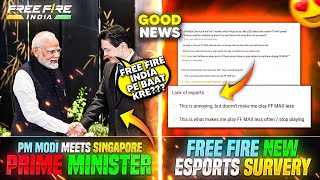 FREE FIRE INDIA LATEST NEWS🇮🇳🔥  FREE FIRE NEW ESPORTS SURVEY😱  FREE FIRE INDIA LATEST UPDATE [upl. by Assirek]