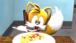 Tails Eats Waffles Sonic SFM [upl. by Devol]