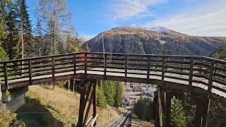 Davos Switzerland Schatzalp Funicular ride [upl. by Eachern]