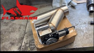 Flashark Racing 3” stainless steel exhaust cutout  unbox and unbiased review [upl. by Dnar724]