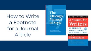 How to Write a Footnote for a Journal Article [upl. by Mihsah981]