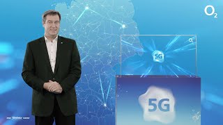 5G Start von o2  Grußwort von Markus Söder Ministerpräsident von Bayern [upl. by Dympha]