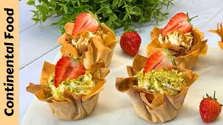 Crunchy Creamy Delicious Filo Pastry Bites Recipe  Must Try [upl. by Burtis]