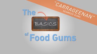 Carrageenan  The Basics of Food Gums [upl. by Cornelie]