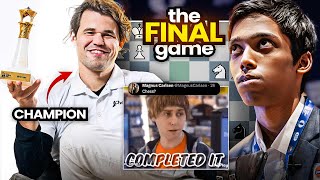 Game that made Magnus Carlsen the New World Cup Champion  Pragg vs Carlsen Tiebreaks Game 2 [upl. by Anah]