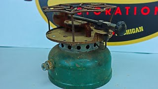 Vintage Coleman Single Burner Camp Stove Restoration ASMR [upl. by Blinny]