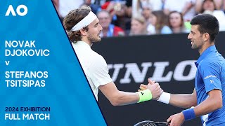 Novak Djokovic v Tsitsipas Full Match  Australian Open 2024 Exhibition [upl. by Readus]