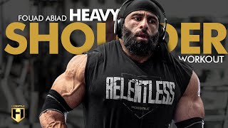 Heavy Shoulder Workout  Fouad quotHossquot Abiads Bodybuilding Shoulder Workout  Detailed Training Tips [upl. by Oesile59]