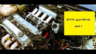 ST170 gsxr750 itbs Throttle bodies part 1 [upl. by Schreiber193]