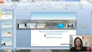 How to Create a Newsletter in Constant Contact [upl. by Pavkovic]