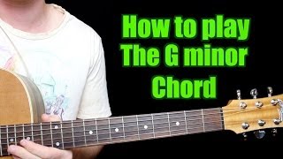 How to Play  G minor Chord Guitar [upl. by Amalberga]