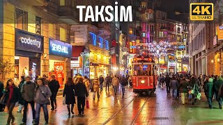 İstanbul İstiklal Caddesinde Yürüyüş Turu 4 Aralık 20214k UHD [upl. by Gean]