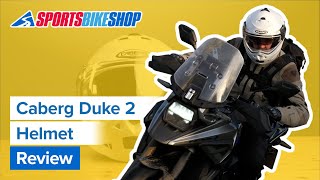 Caberg Duke II flipup motorcycle helmet review  Sportsbikeshop [upl. by Norling977]