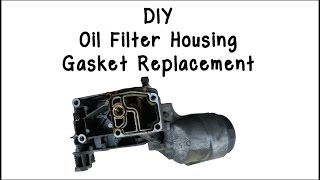 E46 Oil Filter Housing Gasket Replacement DIY [upl. by Limber]