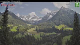 190924  Blick ins Wildental  Gästehaus Otto Fritz MittelbergKleinwalsertal [upl. by Glynn]